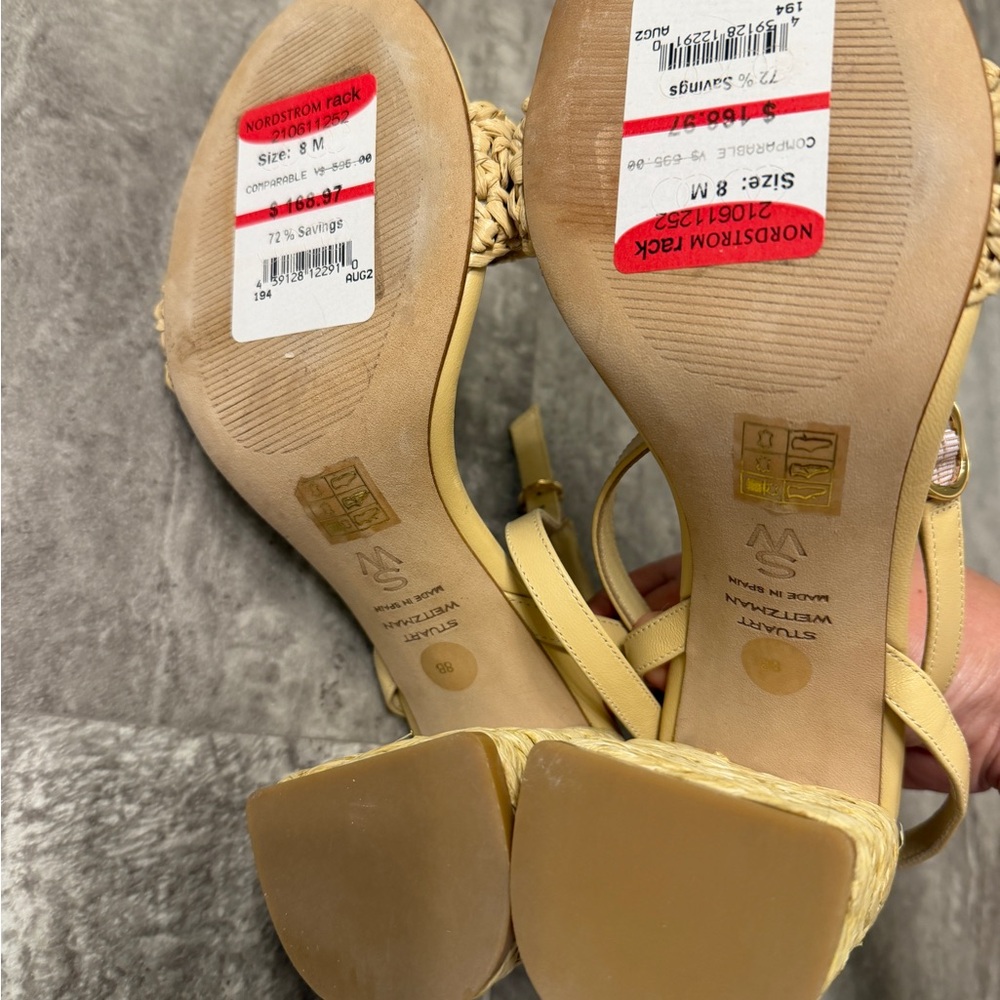 NEW Stuart Weitzman Women's Magnolia Block 85 Sandals 8M - Picture 15 of 15